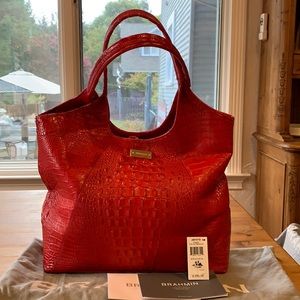 Brahmin Shopper Party Red Melbourne Large